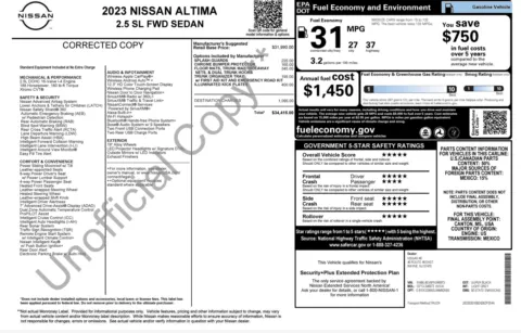Photos of 2023 Nissan Altima 2.5 SL for sale in Columbus, OH at Auto Boutique Ohio