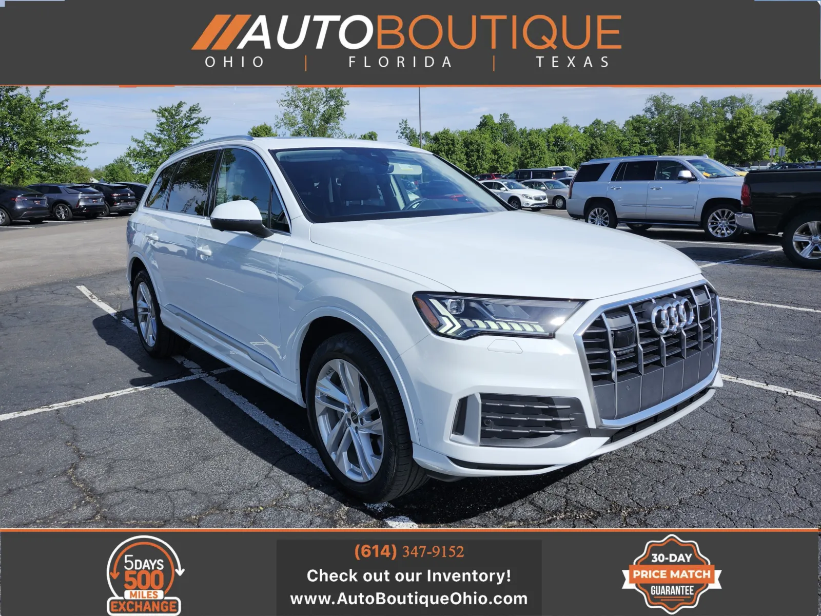 White 2024 Audi Q7 Premium Plus for sale in Columbus, OH