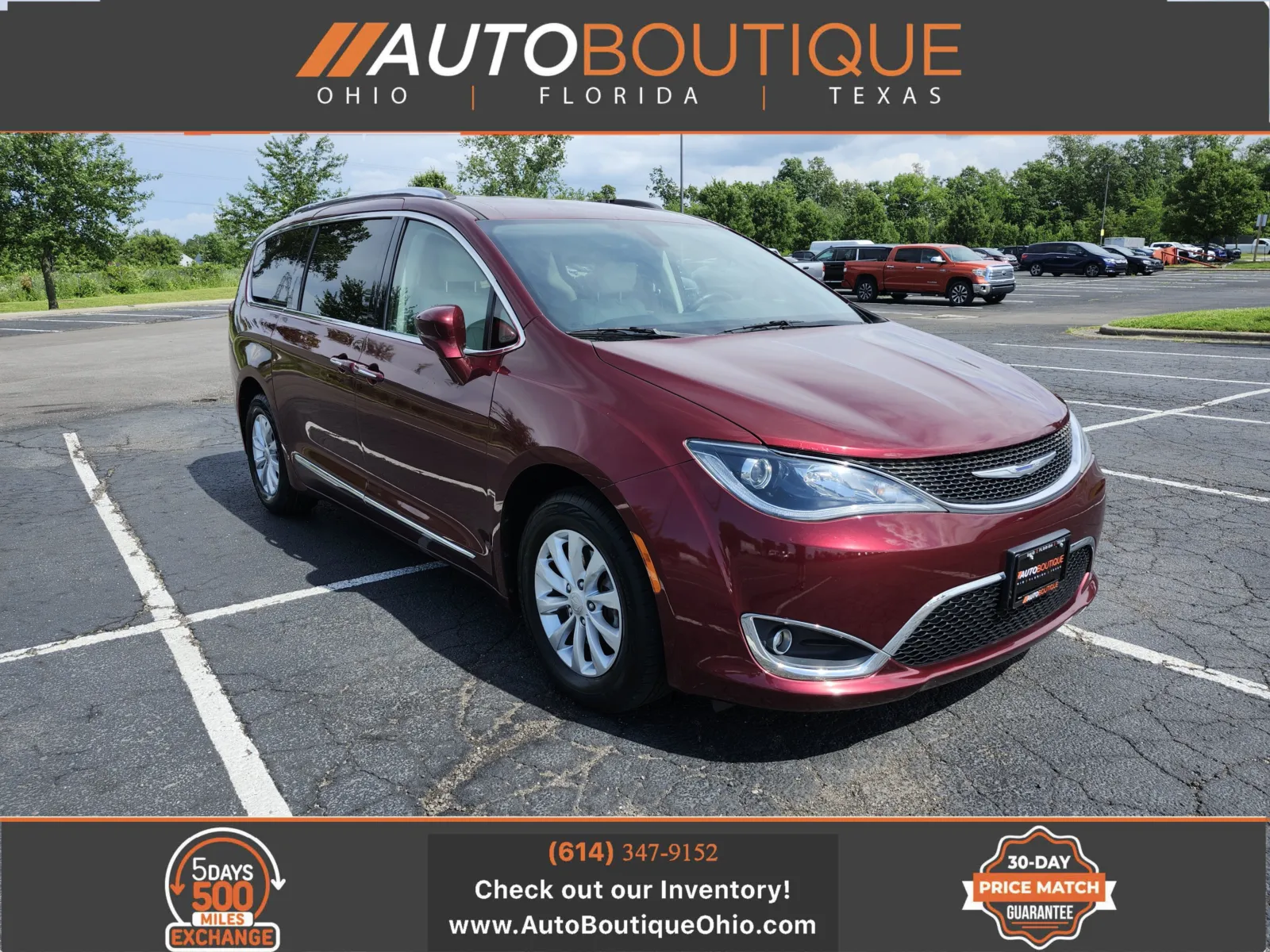 Red 2018 Chrysler Pacifica Touring L for sale in Columbus, OH
