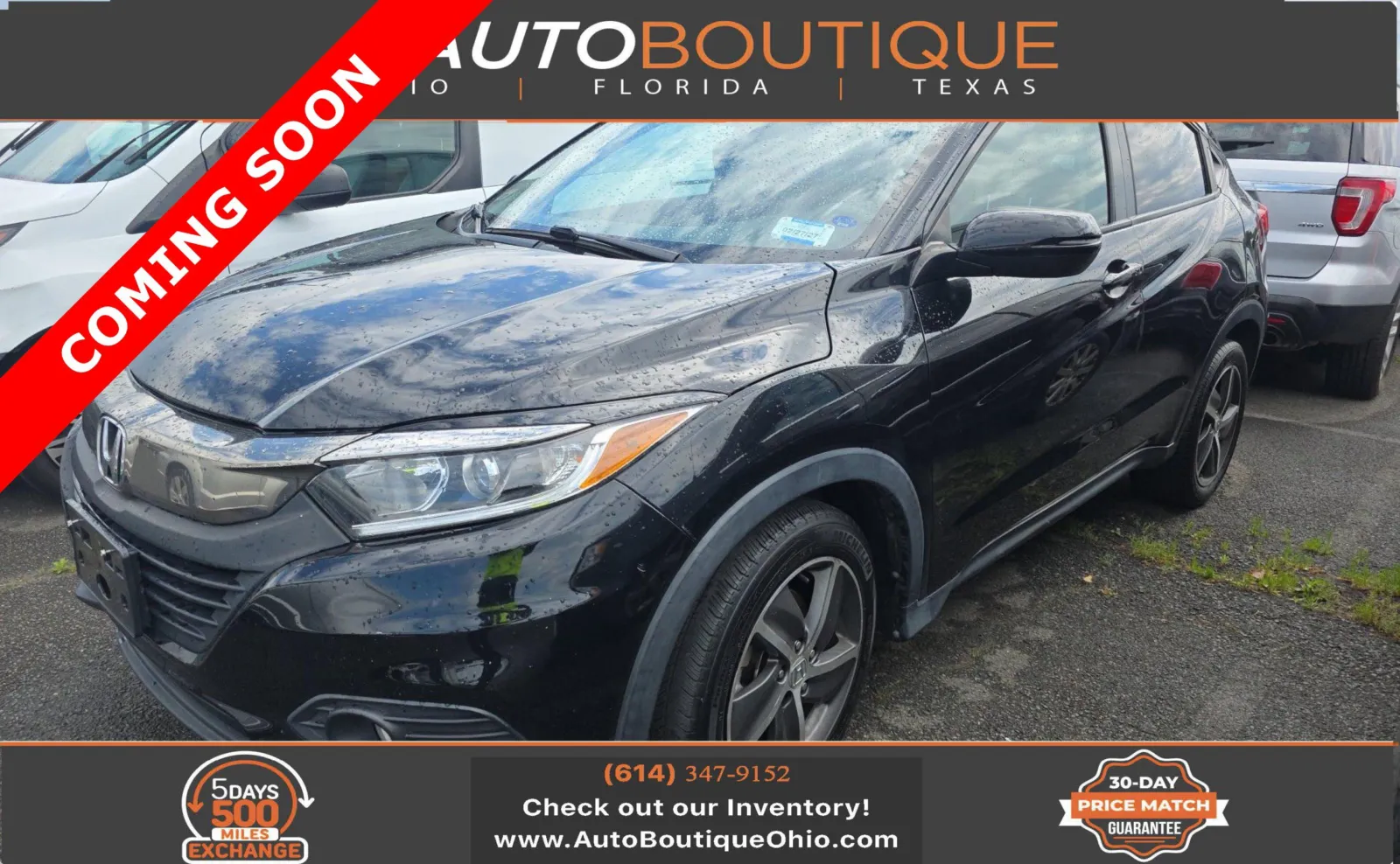 Black 2021 Honda HR-V EX for sale in Columbus, OH