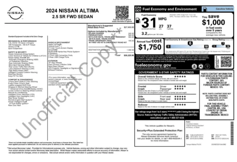 Photos of 2024 Nissan Altima 2.5 SR for sale in Columbus, OH at Auto Boutique Ohio