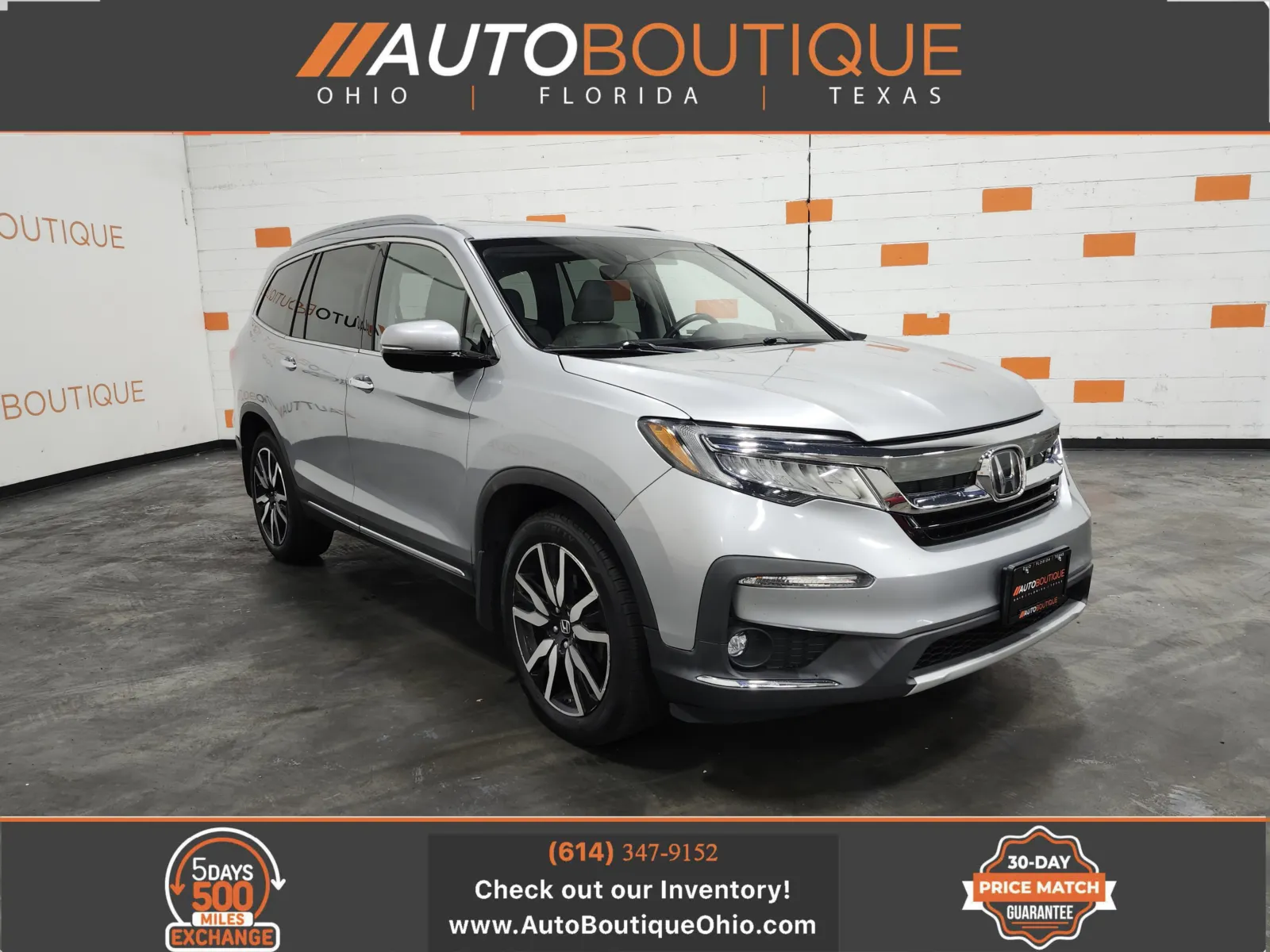 Silver 2021 Honda Pilot Touring 7-Passenger for sale in Columbus, OH