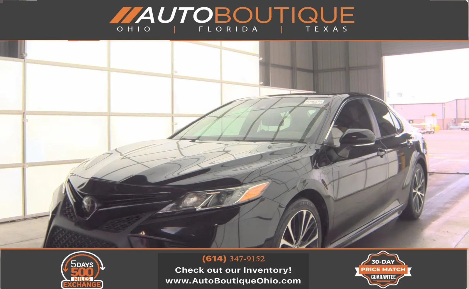 Black 2018 Toyota Camry SE for sale in Columbus, OH