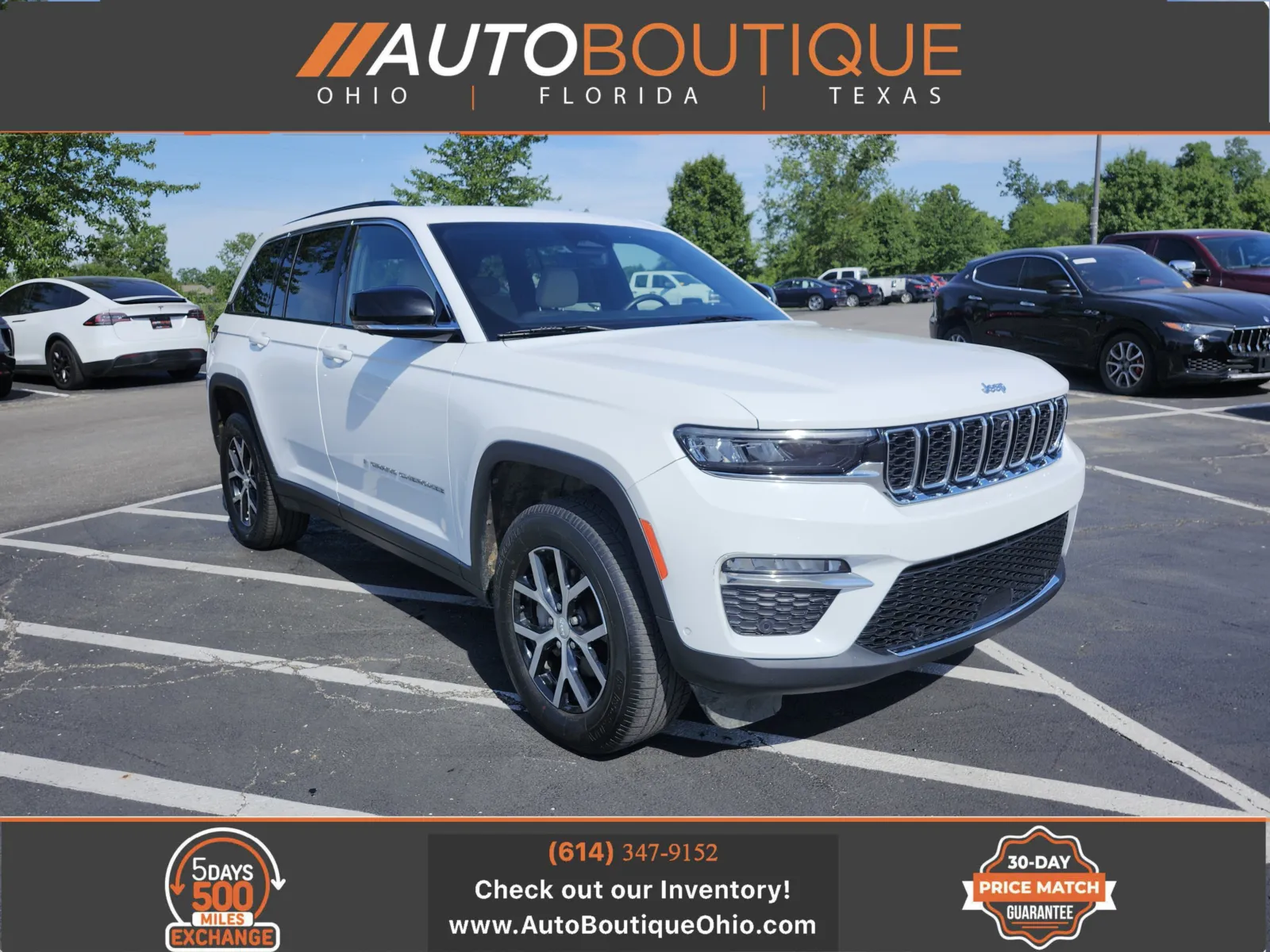 White 2023 Jeep Grand Cherokee Limited for sale in Columbus, OH