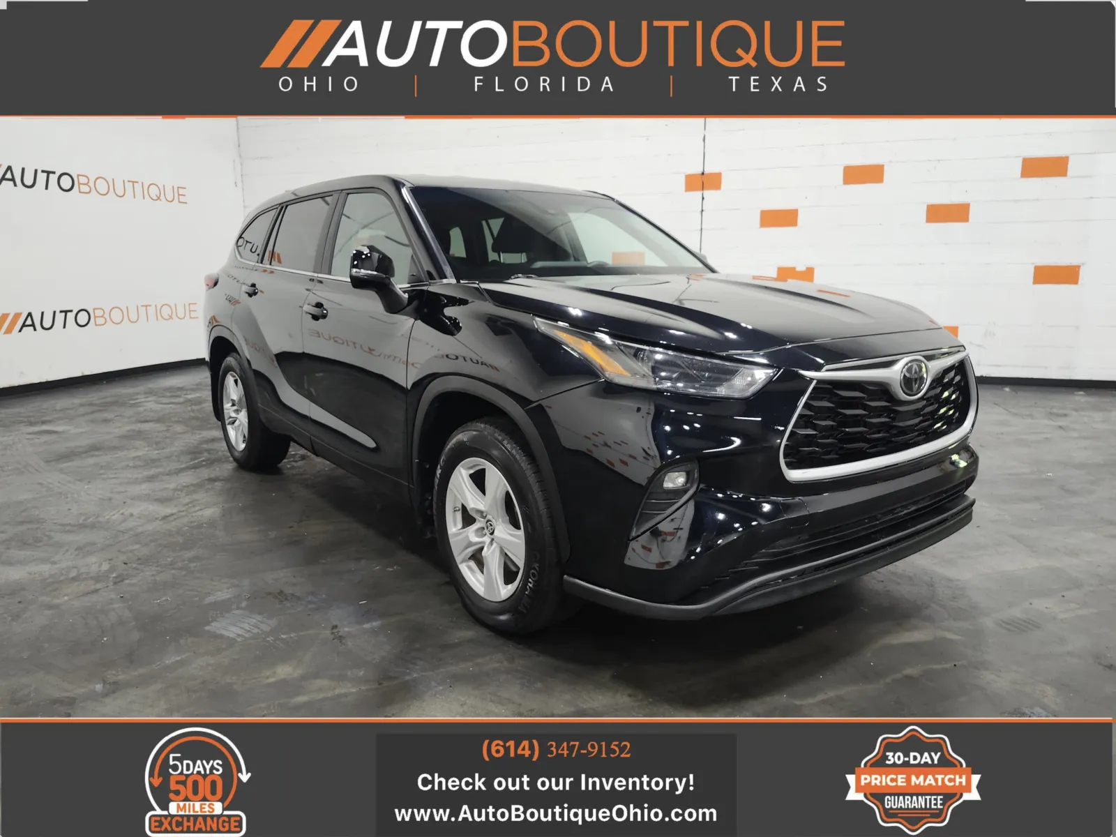 Black 2023 Toyota Highlander LE for sale in Columbus, OH