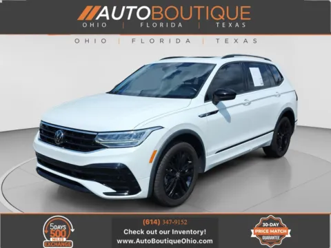 White 2022 Volkswagen Tiguan SE R-Line Black for sale in Columbus, OH