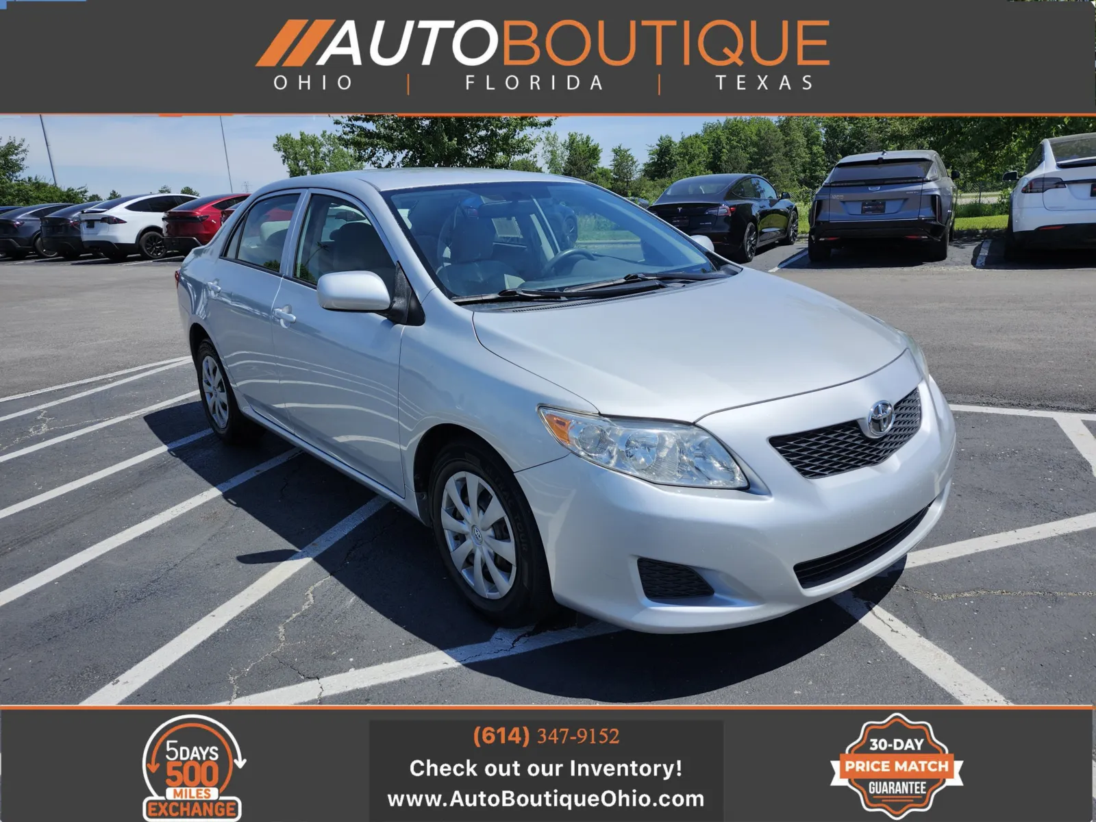 Silver 2009 Toyota Corolla LE for sale in Columbus, OH
