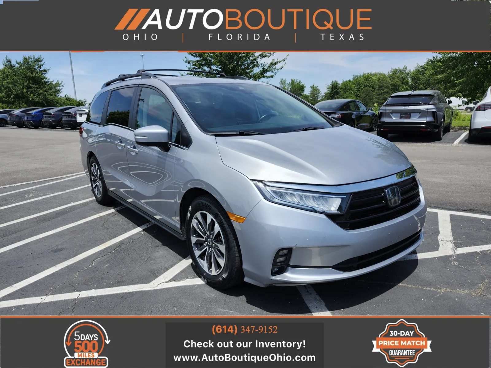Silver 2021 Honda Odyssey EX-L for sale in Columbus, OH