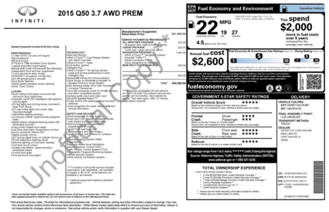 More photos of 2015 INFINITI Q50 Premium at Auto Boutique Ohio, OH