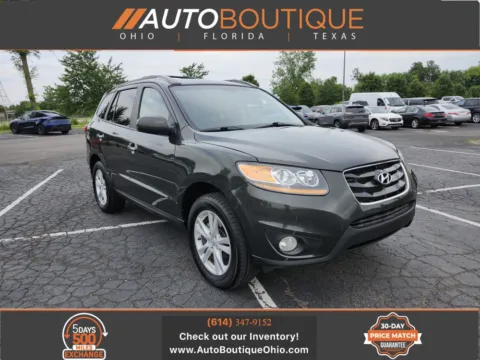 Black 2010 Hyundai Santa Fe Limited for sale in Columbus, OH