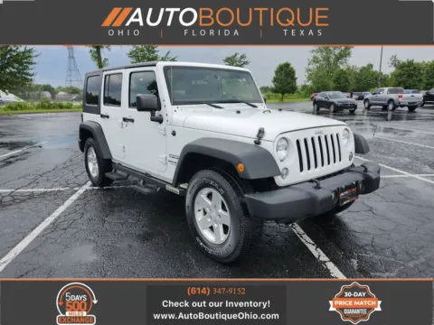 White 2016 Jeep Wrangler Unlimited Sport for sale in Columbus, OH