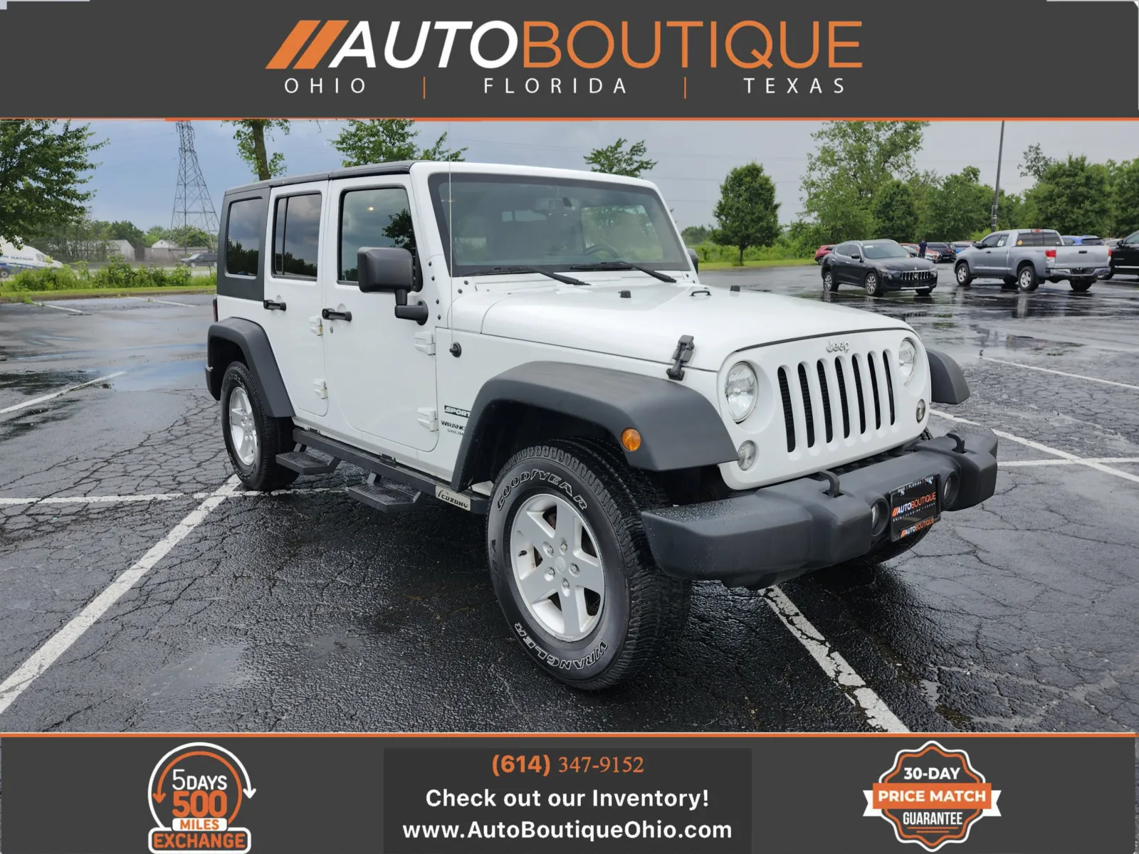 White 2016 Jeep Wrangler Unlimited Sport for sale in Columbus, OH
