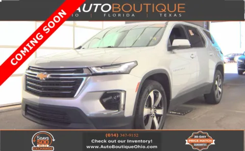 Silver 2022 Chevrolet Traverse LT Leather for sale in Columbus, OH