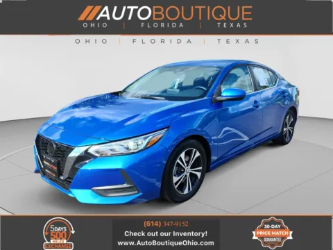 Blue 2021 Nissan Sentra SV for sale in Columbus, OH