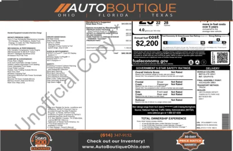 Gray 2023 INFINITI QX50 LUXE for sale in Columbus, OH