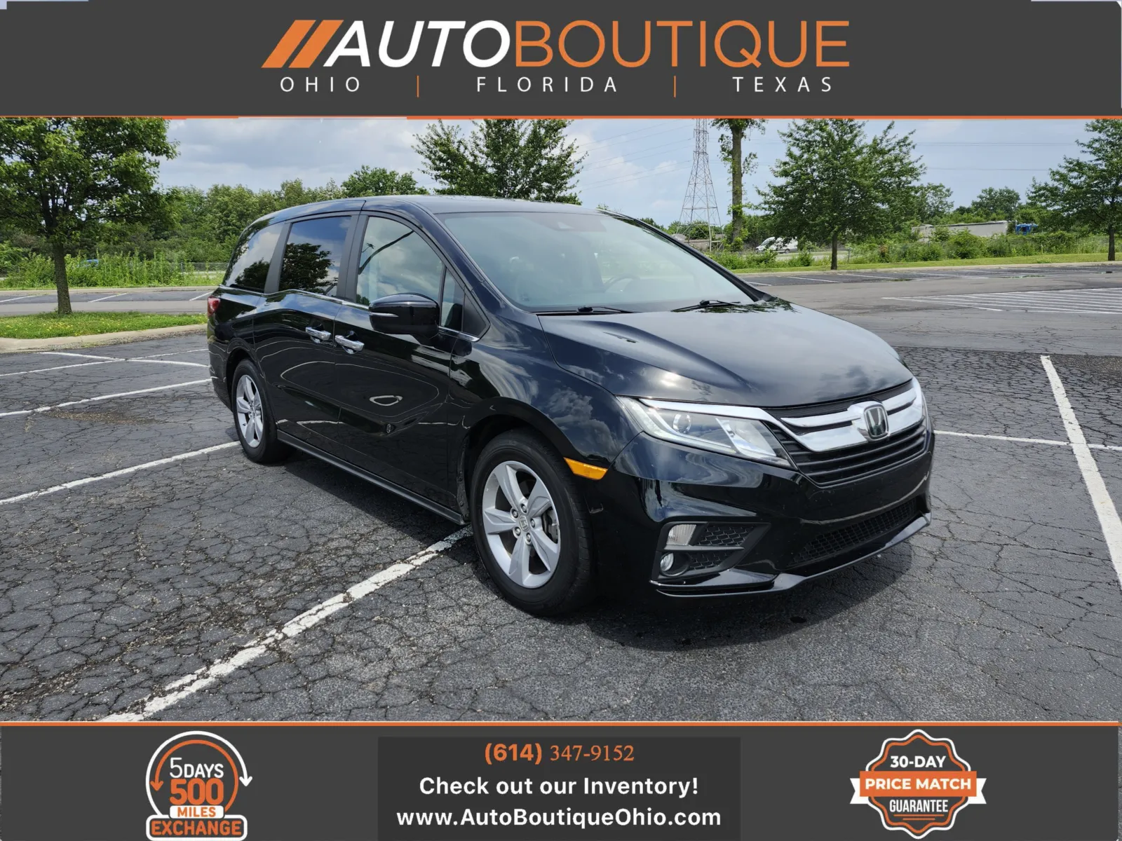 Black 2019 Honda Odyssey EX-L for sale in Columbus, OH