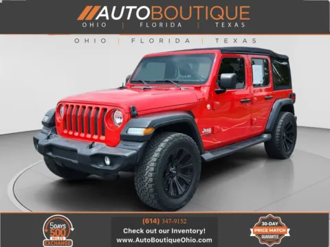 Red 2018 Jeep Wrangler Unlimited Sport S for sale in Columbus, OH