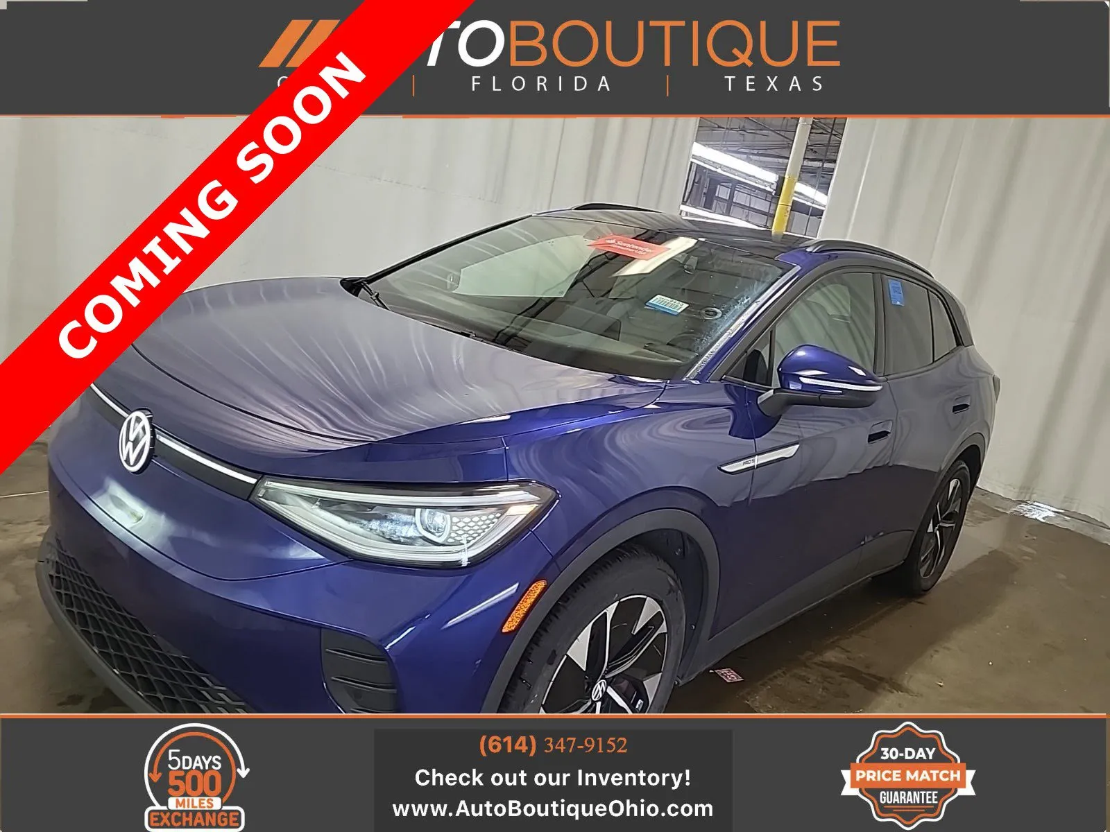 Blue 2021 Volkswagen ID.4 Pro S for sale in Columbus, OH