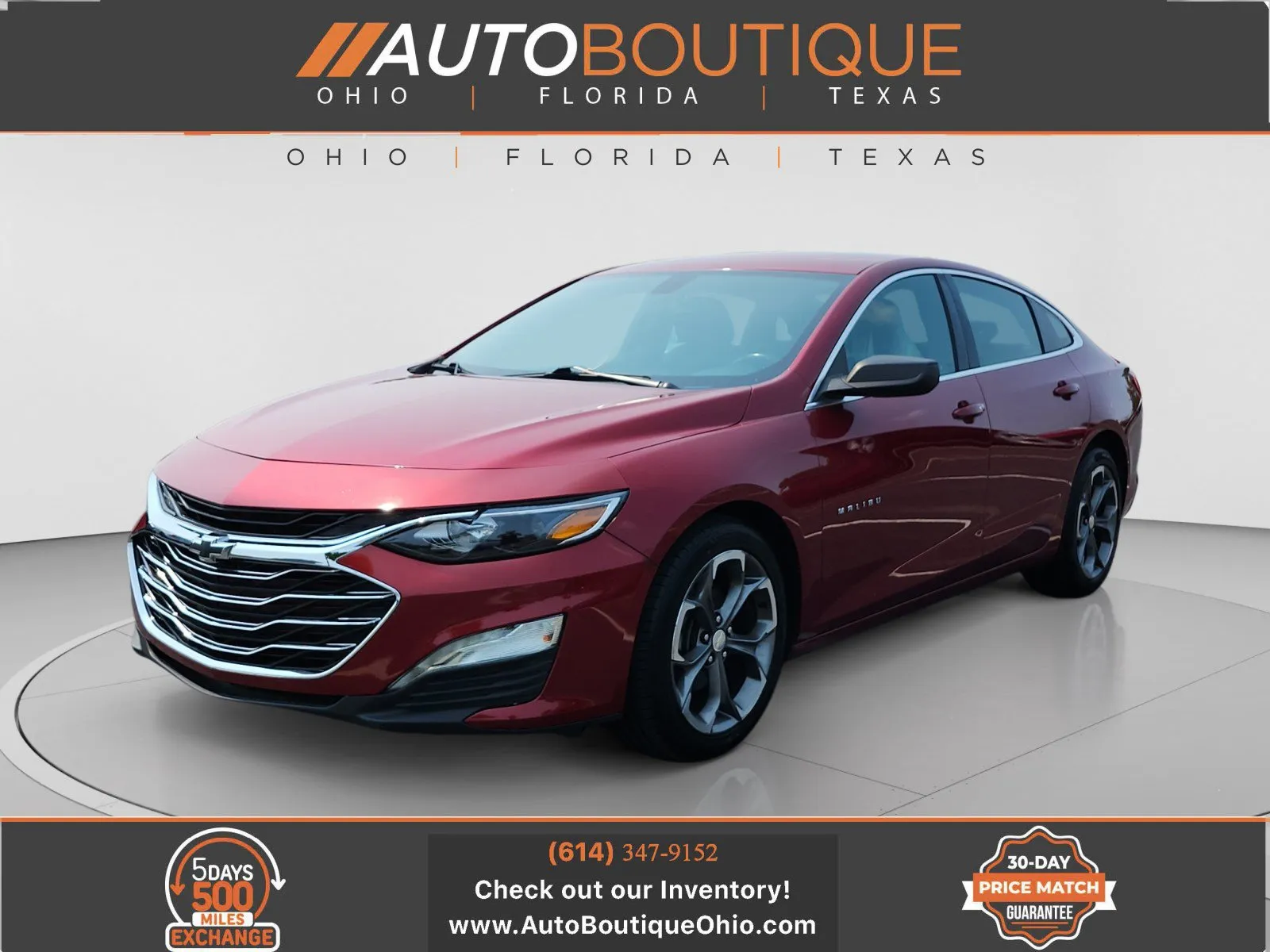Red 2019 Chevrolet Malibu RS for sale in Columbus, OH