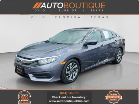 Gray 2017 Honda Civic Sedan EX for sale in Columbus, OH
