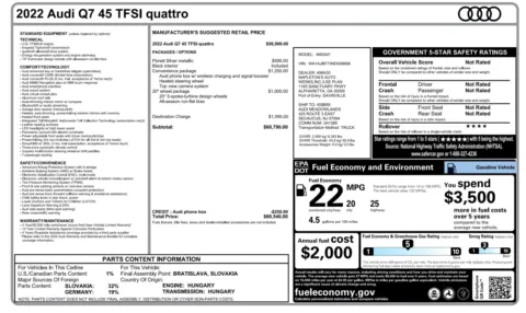 More photos of 2022 Audi Q7 Premium at Auto Boutique Ohio, OH