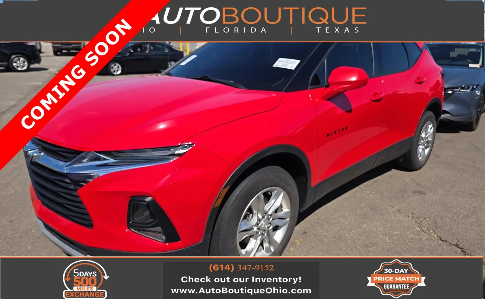 Red 2021 Chevrolet Blazer LT for sale in Columbus, OH