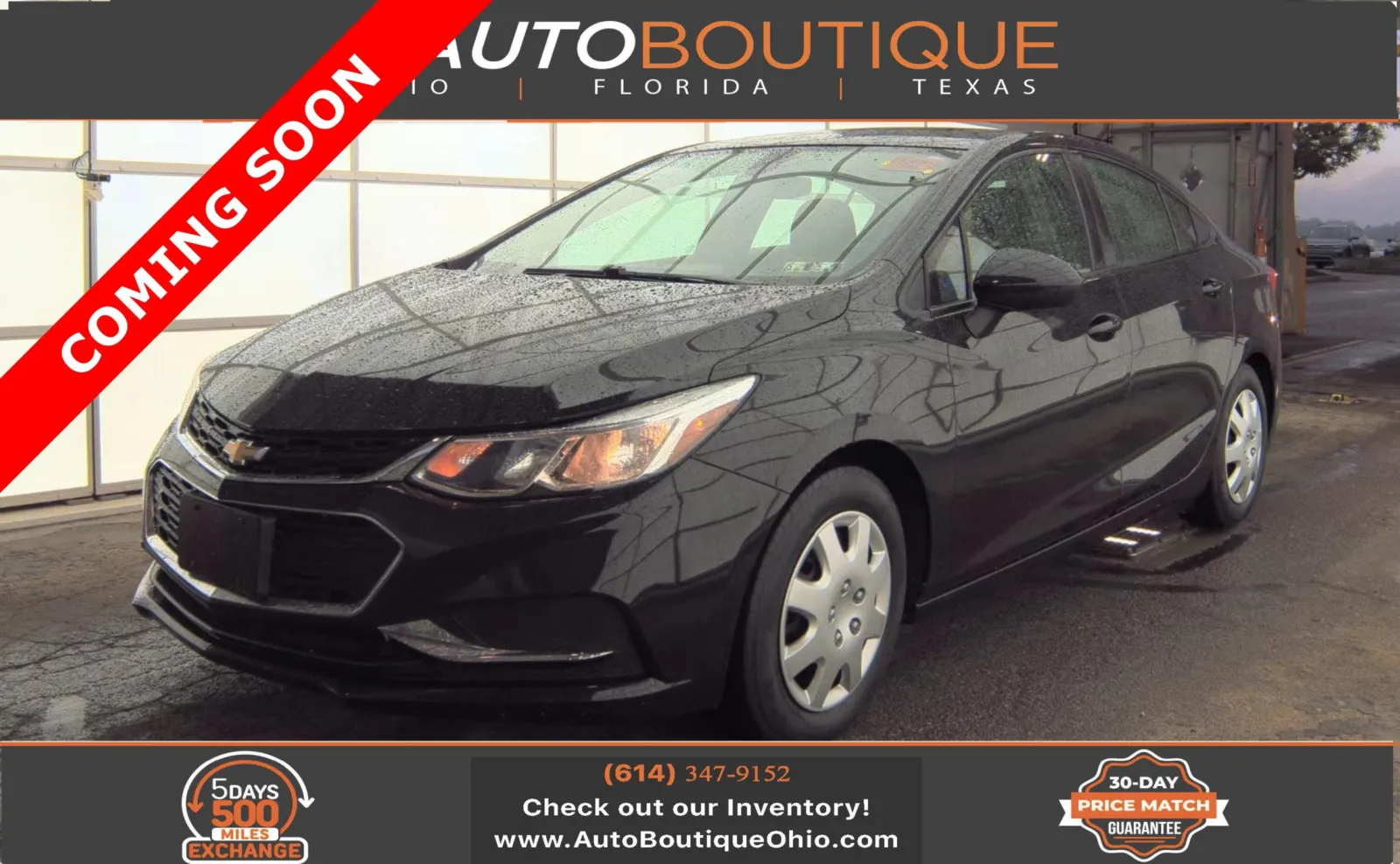 Black 2017 Chevrolet Cruze LS for sale in Columbus, OH