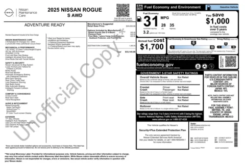 Photos of 2025 Nissan Rogue S for sale in Columbus, OH at Auto Boutique Ohio