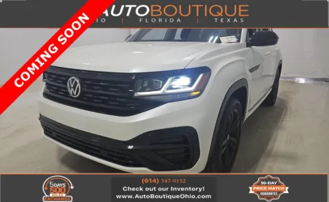White 2022 Volkswagen Atlas 3.6L V6 SEL R-Line Black for sale in Columbus, OH