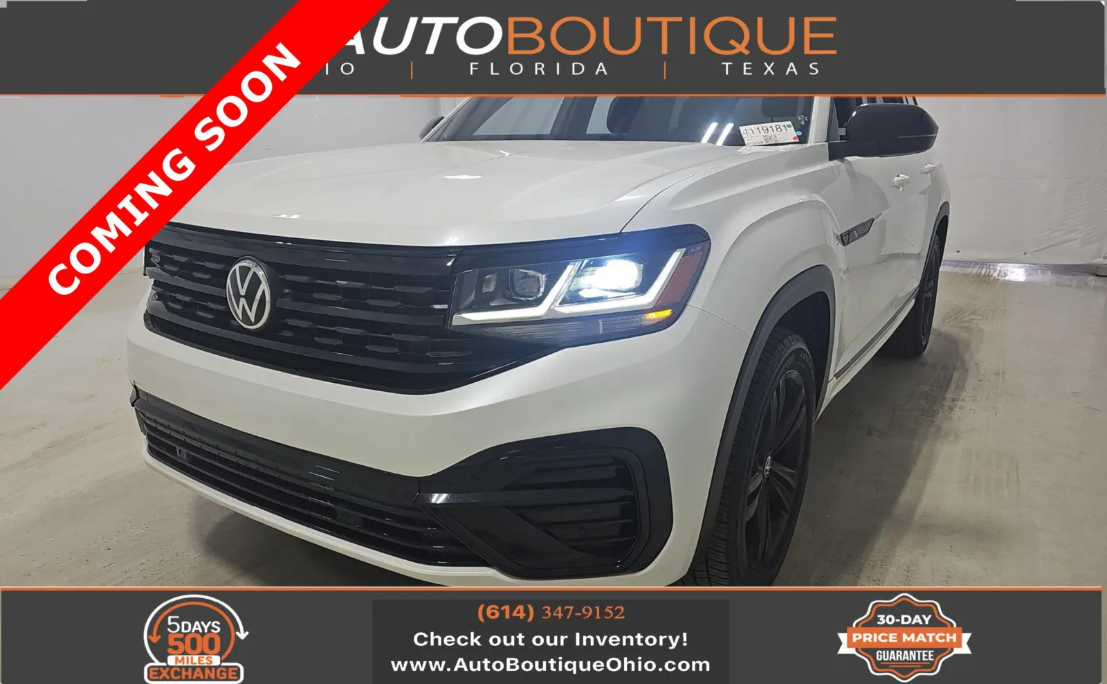 White 2022 Volkswagen Atlas 3.6L V6 SEL R-Line Black for sale in Columbus, OH