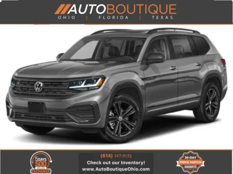 White 2022 Volkswagen Atlas 3.6L V6 SEL R-Line Black for sale in Columbus, OH