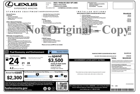 Photos of 2023 Lexus RX 350 F SPORT Handling for sale in Columbus, OH at Auto Boutique Ohio
