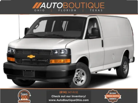 White 2021 Chevrolet Express Cargo Van 3500 for sale in Columbus, OH