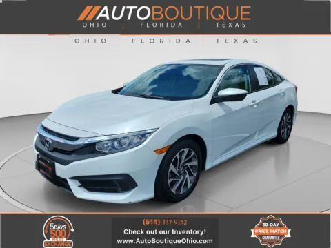 White 2017 Honda Civic Sedan EX for sale in Columbus, OH