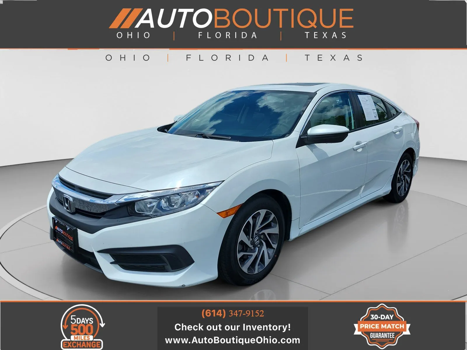 2017 Honda Civic Sedan EX for sale in Columbus, OH