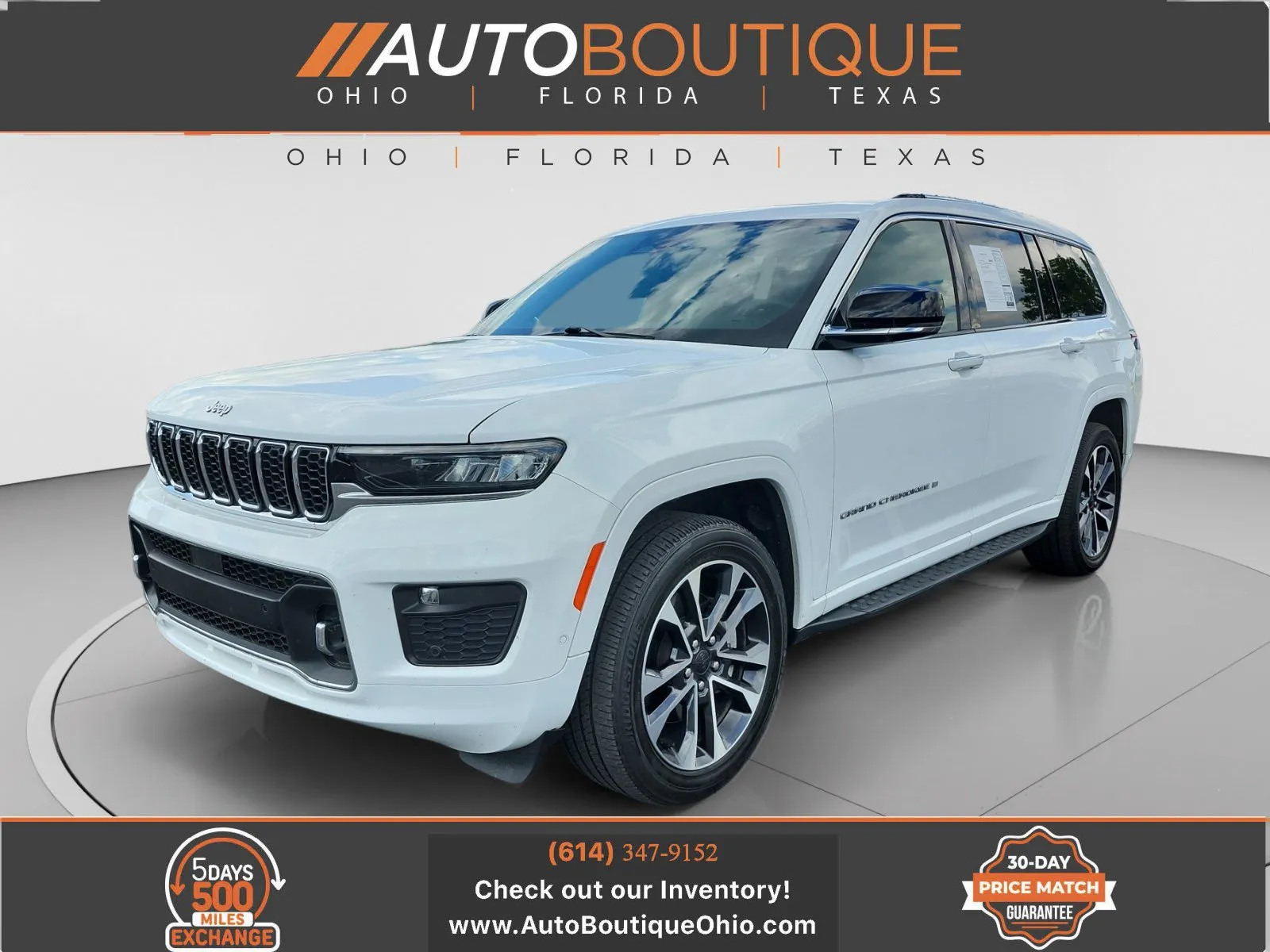 White 2023 Jeep Grand Cherokee L Overland for sale in Columbus, OH