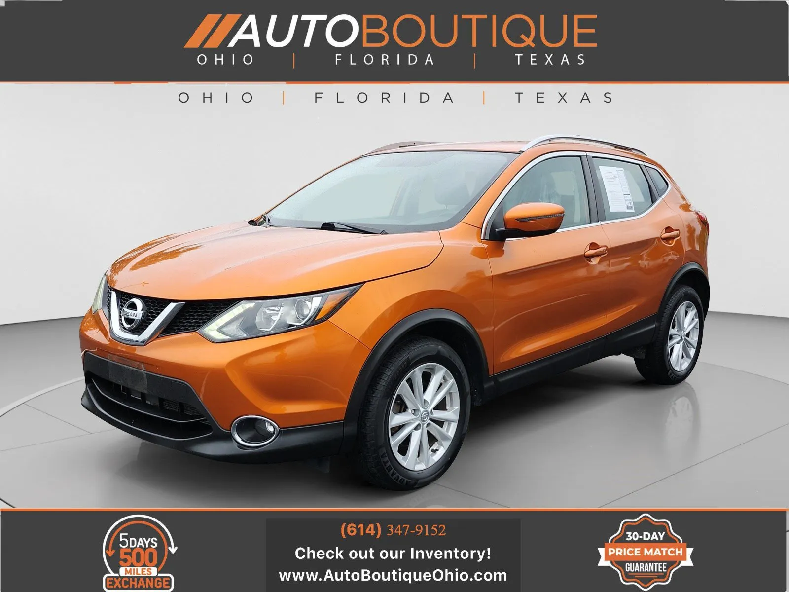 Orange 2017 Nissan Rogue Sport SV for sale in Columbus, OH
