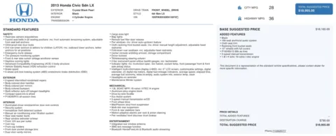 More photos of 2013 Honda Civic Sdn LX at Auto Boutique Ohio, OH