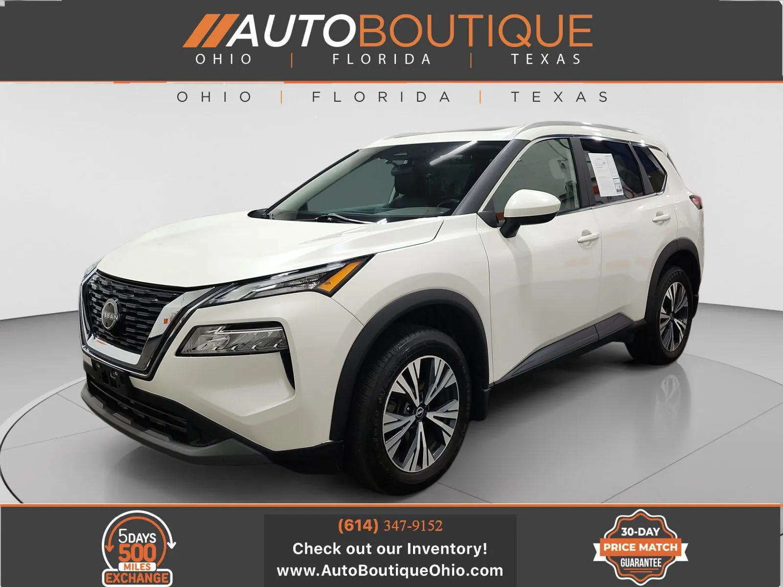 White 2023 Nissan Rogue SV for sale in Columbus, OH