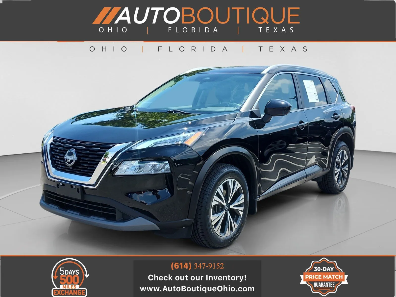 Black 2023 Nissan Rogue SV for sale in Columbus, OH