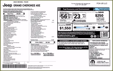Photos of 2023 Jeep Grand Cherokee 4xe for sale in Columbus, OH at Auto Boutique Ohio