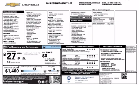 Photos of 2019 Chevrolet Equinox LT for sale in Columbus, OH at Auto Boutique Ohio