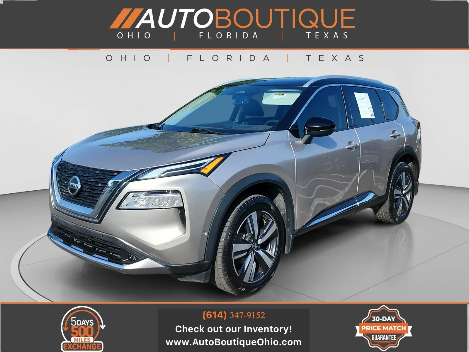 Silver 2021 Nissan Rogue Platinum for sale in Columbus, OH
