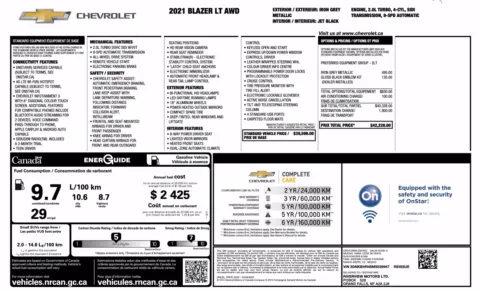Photos of 2021 Chevrolet Blazer LT for sale in Columbus, OH at Auto Boutique Ohio