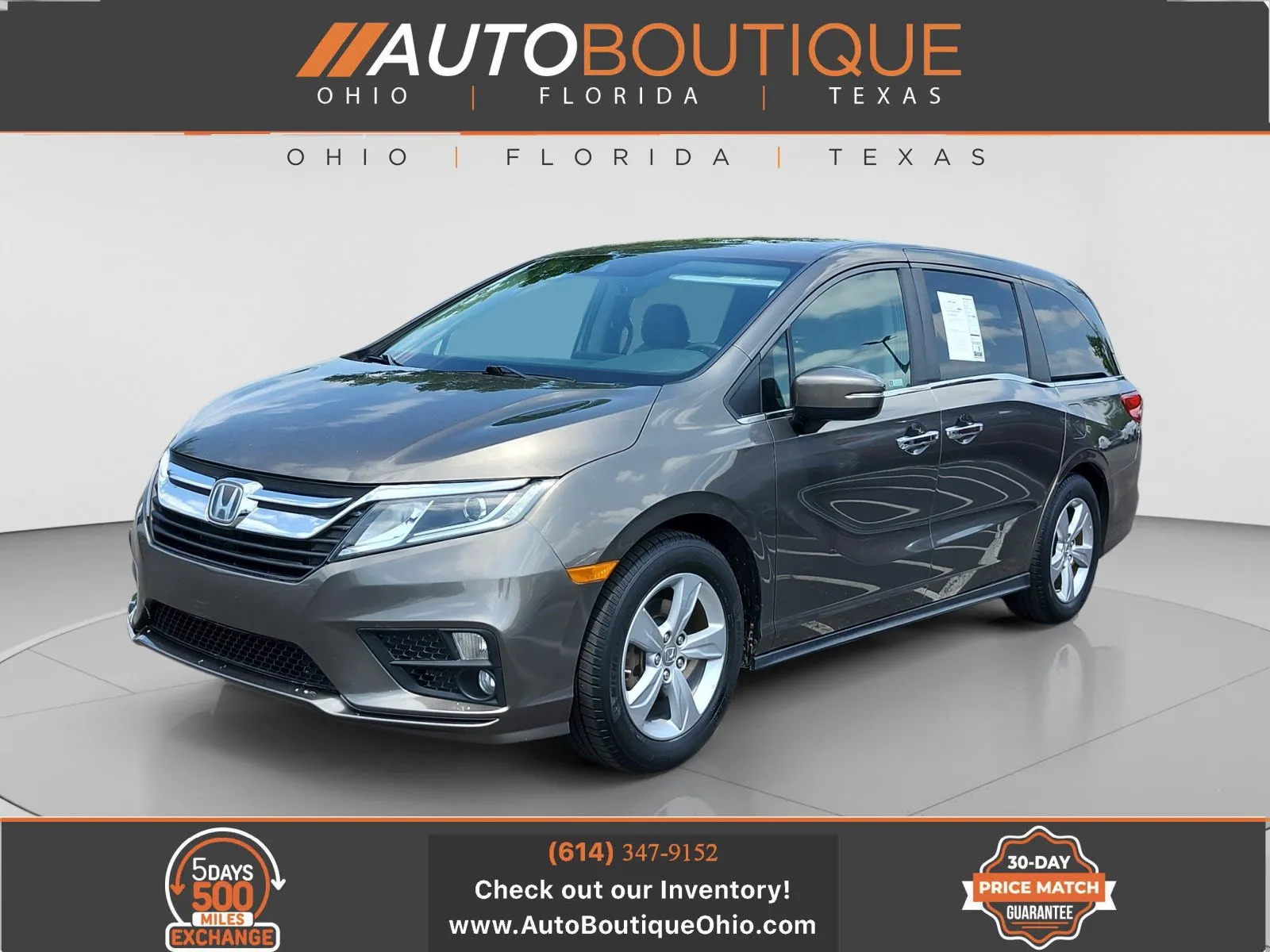 Brown 2019 Honda Odyssey EX-L for sale in Columbus, OH