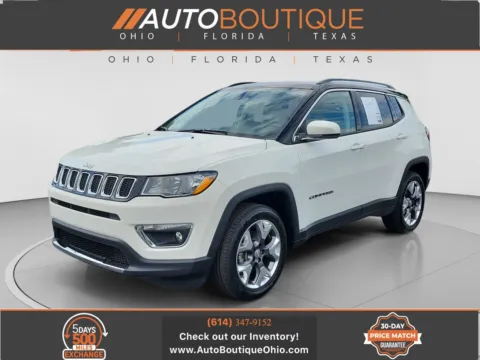White 2019 Jeep Compass Limited for sale in Columbus, OH