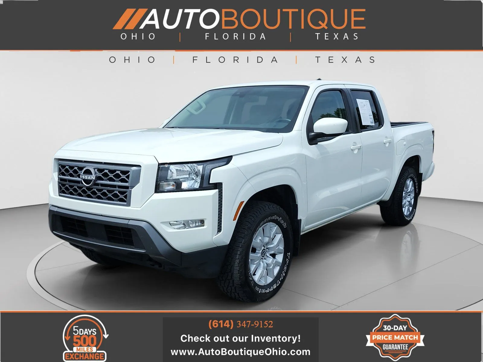 White 2022 Nissan Frontier SV for sale in Columbus, OH