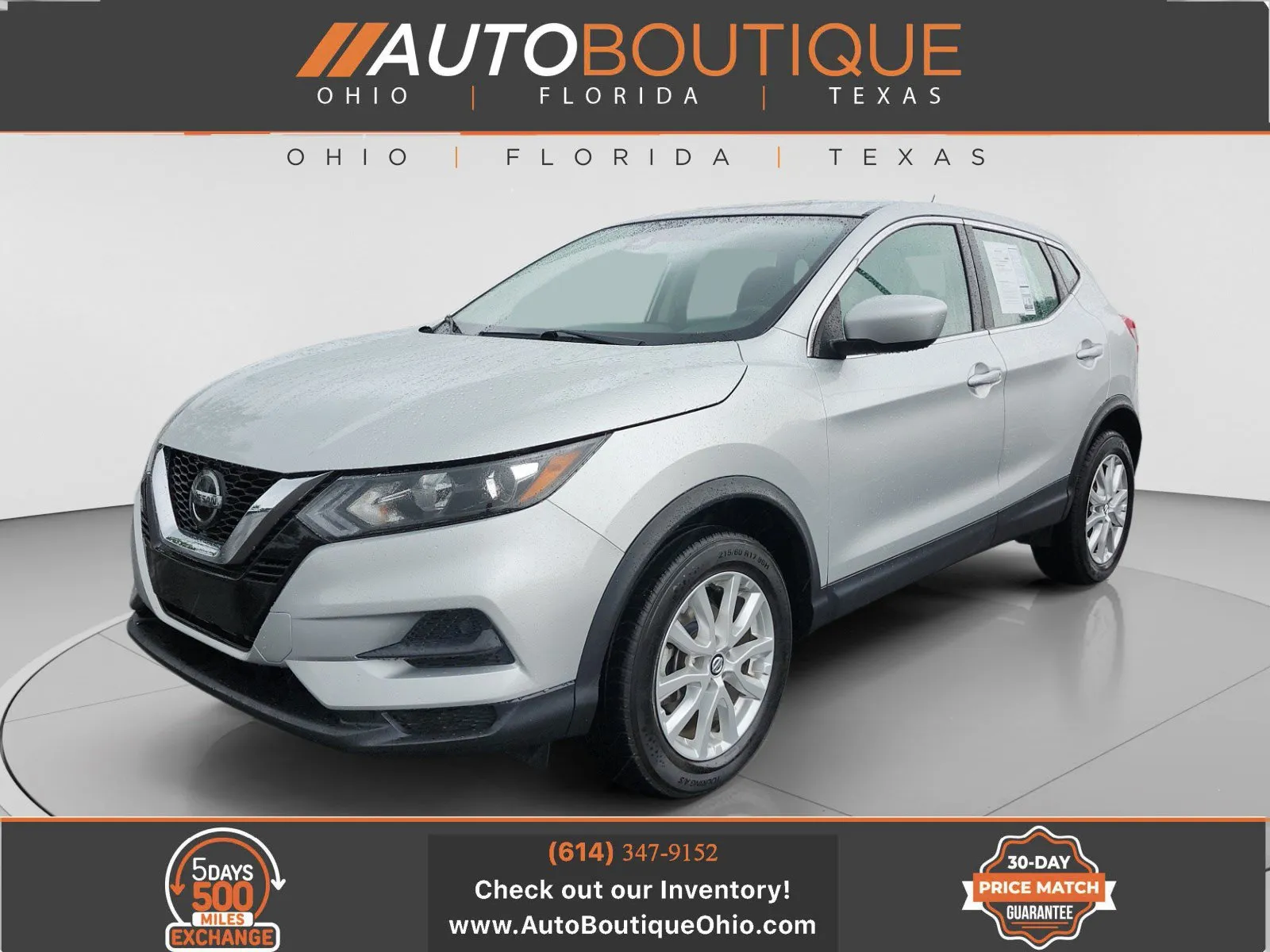 Silver 2021 Nissan Rogue Sport S for sale in Columbus, OH