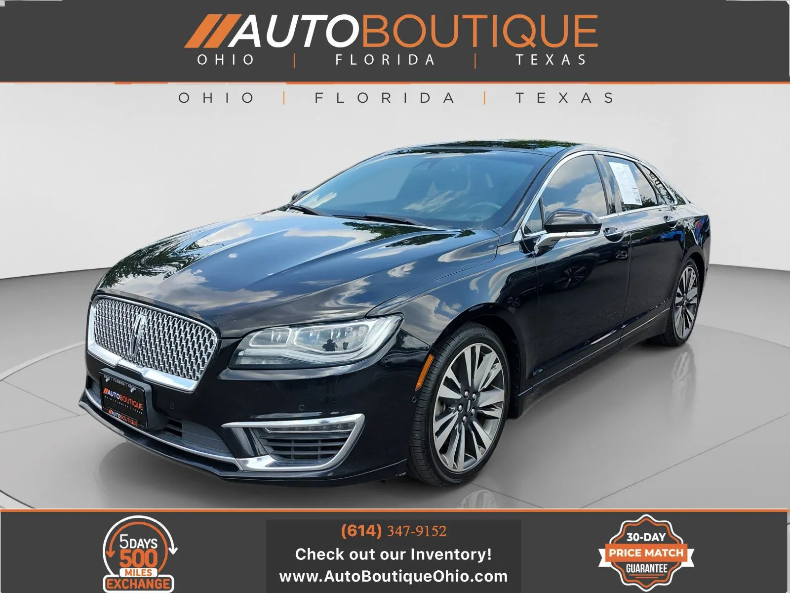 Black 2019 Lincoln MKZ Reserve II for sale in Columbus, OH