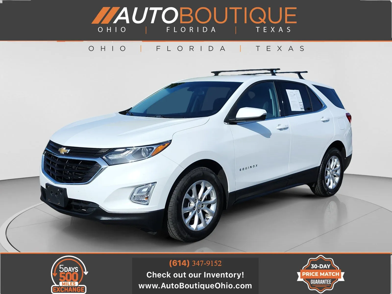 White 2018 Chevrolet Equinox LT for sale in Columbus, OH